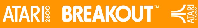 Breakout [Text Label] logo for Atari 2600